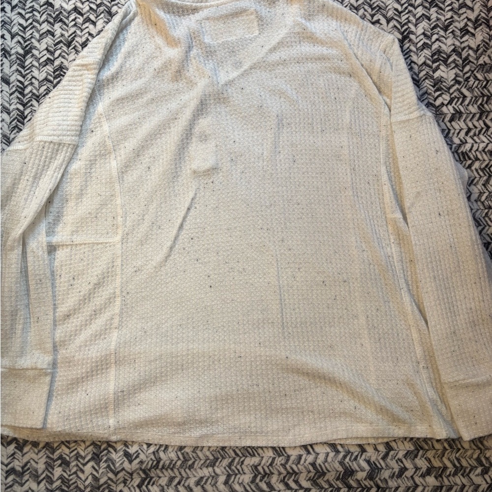 The Sweatshirt Project Waffle Knit Textured Shirt Women’s XL - Picture 4 of 5
